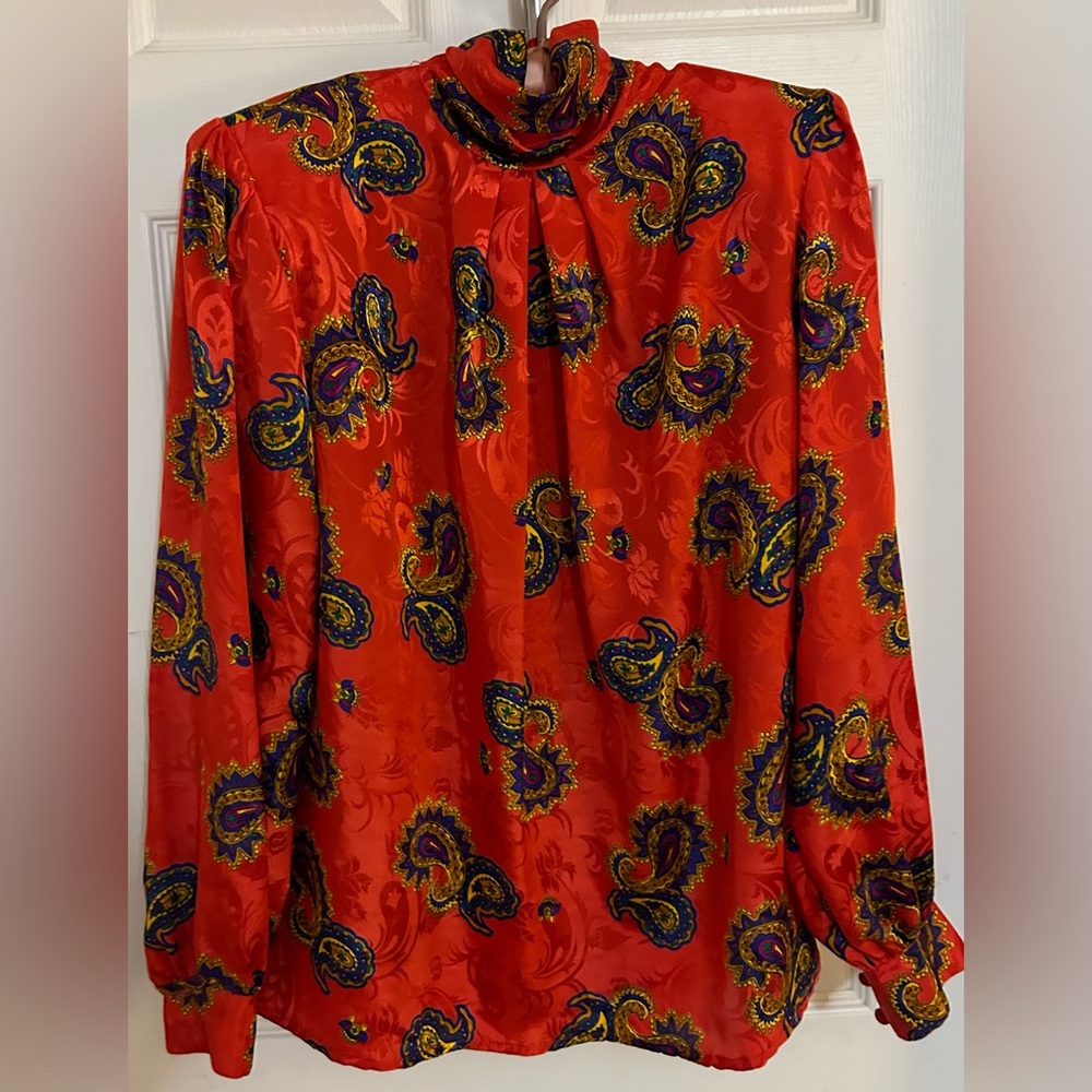 Vintage Anne Klein multicolored Blouse size 6